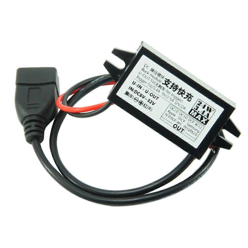Universal for DC6V~32V to 5V~12V USB Switching Power Supply for Car Truck Dashboard Camera Hardwire Kit