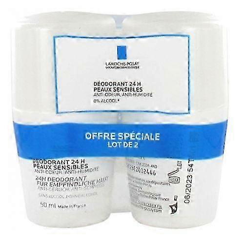 La Roche-Posay Physiological Roll-On Deodorant 24H 2 x 50ml