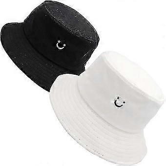 Chapeaux de seau Voyage d’été Plage Chapeau de soleil Casquette d’extérieur Unisexe 2pack IIQ