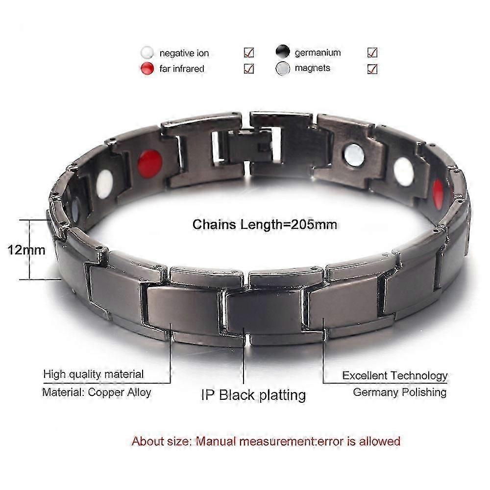 Magnetic Bracelet Therapy Weight Loss Arthritis Health Pain Relief for Men Boy