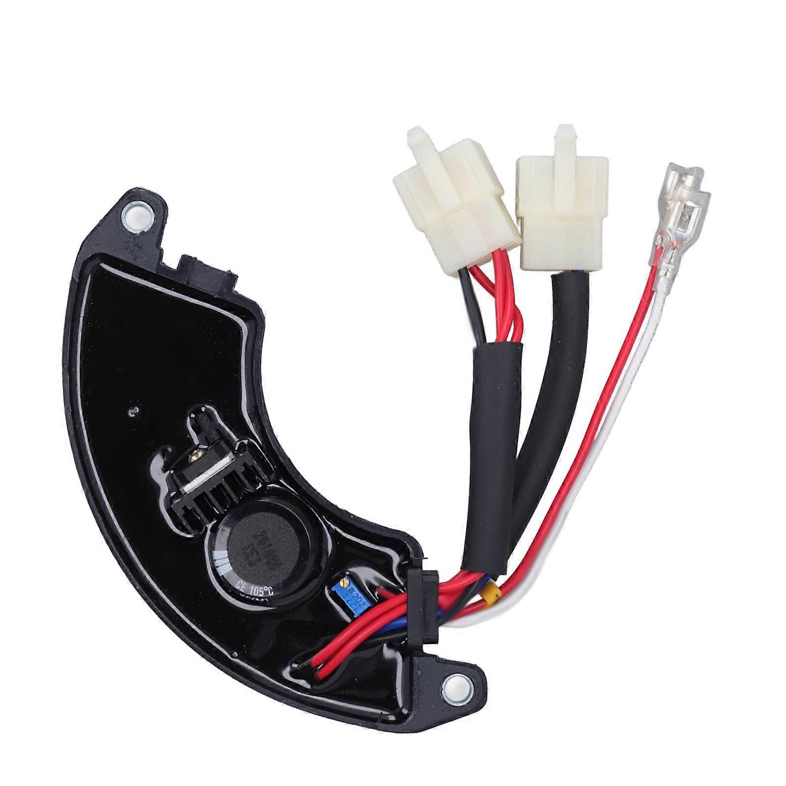 Generator Automatic Voltage Regulator 3 Phase 8 Wire ABS Shell 400V 220UF Capacitor AVR Voltage Regulator 