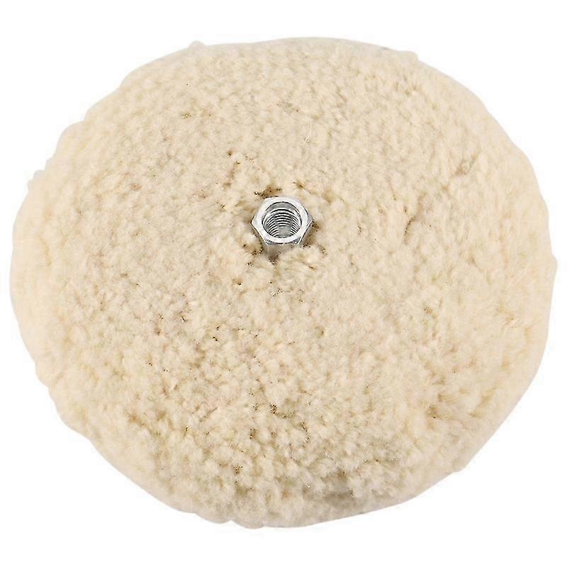 7" Double-Sided Wool Polishing Pad w/ 5/8" Bolt (1 Pack)