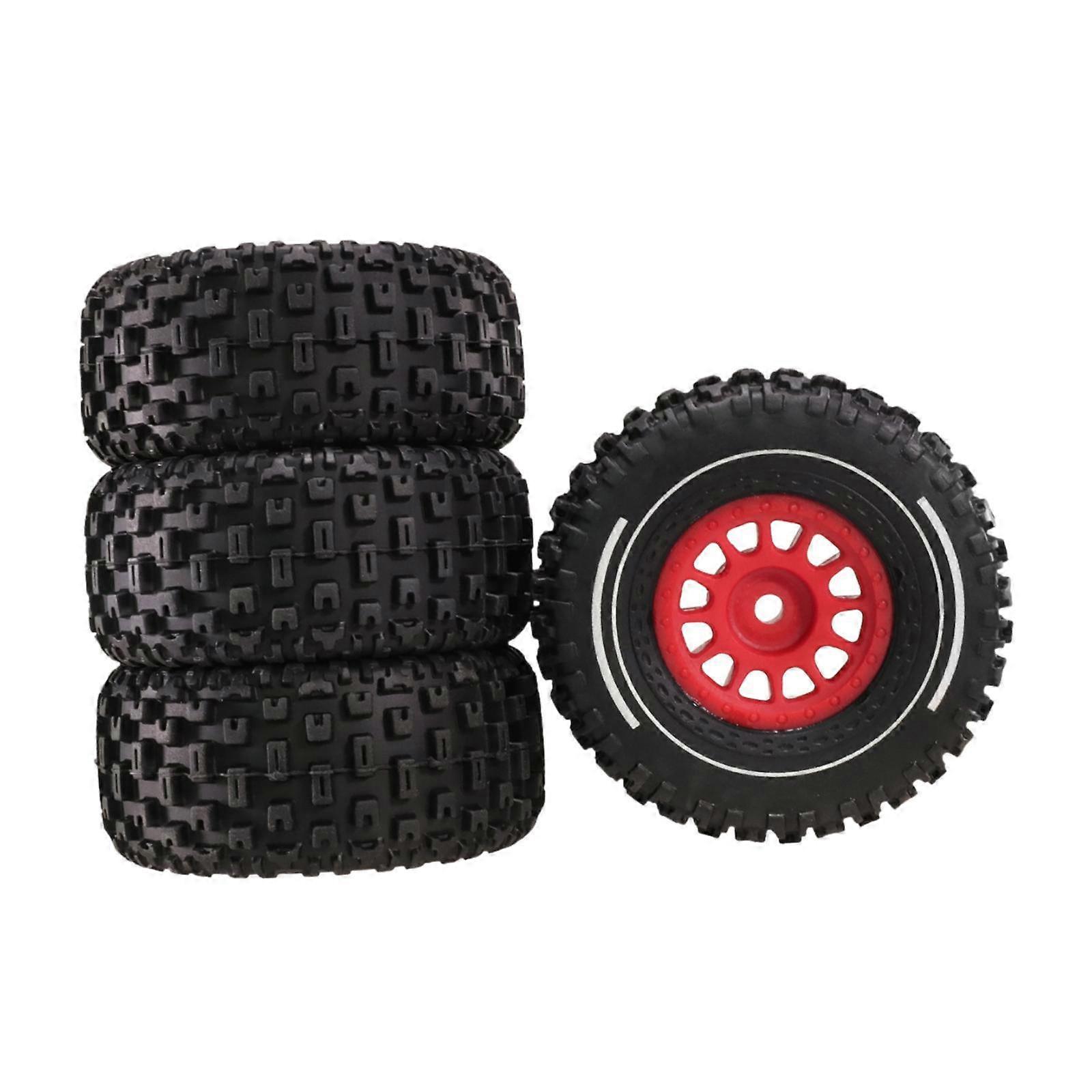 RC Car Tyre Tires Set 4x Easy to Use Professional with 12mm Hex Convenient Parts