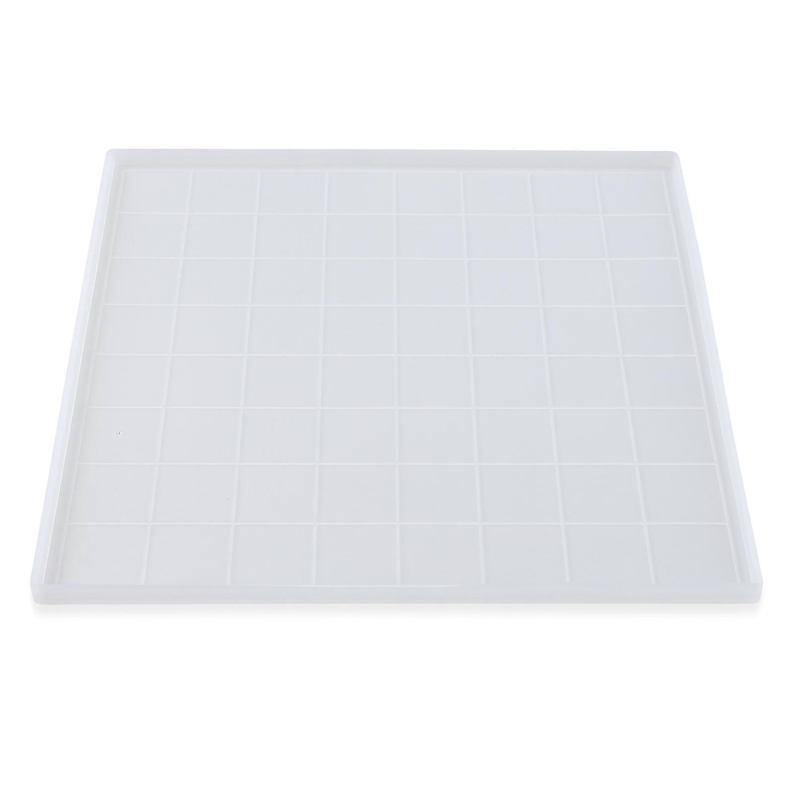 Silicone Chessboard Mold for Epoxy Resin Crafting – Manual DIY Casting Tool for Family Games & Gift Making