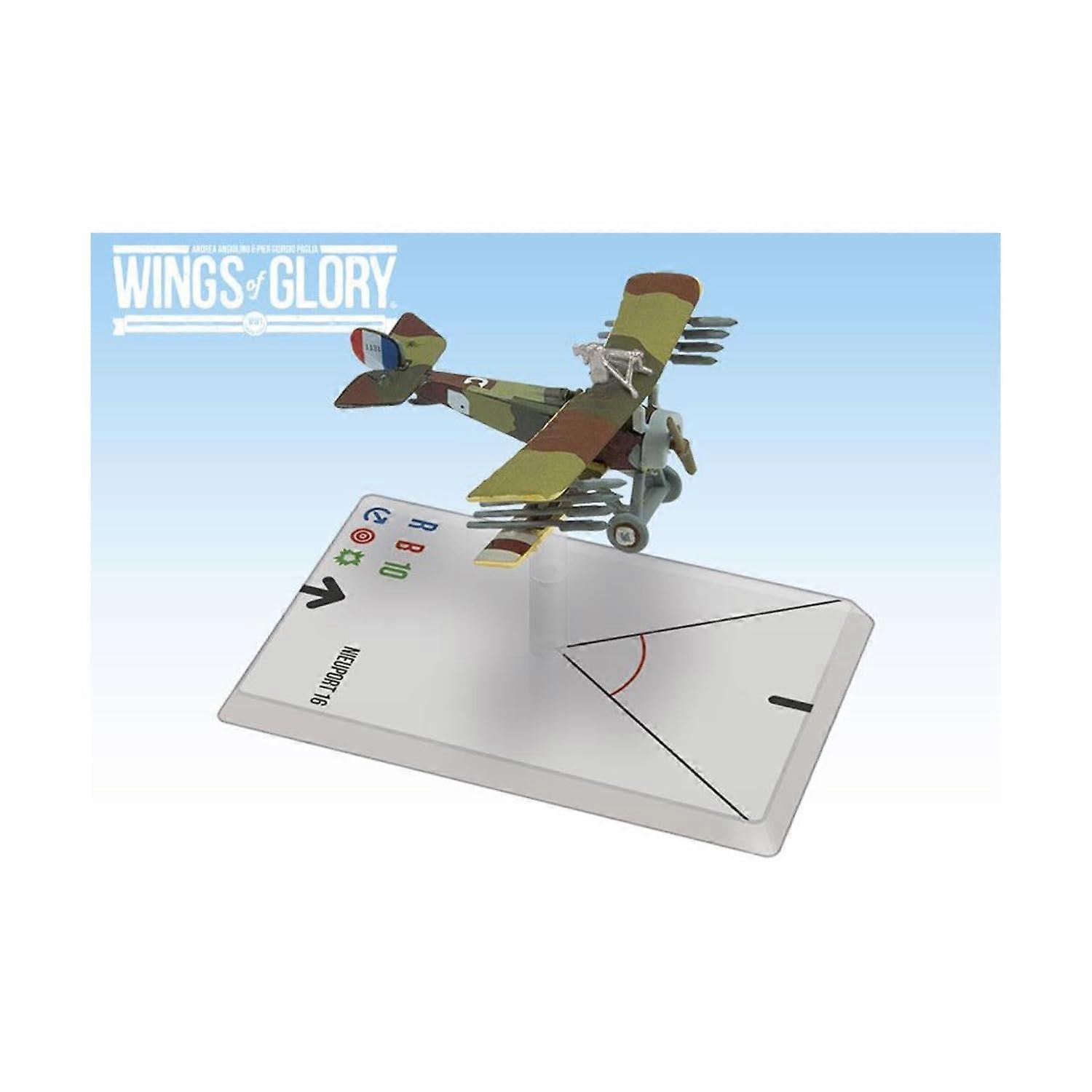 Ares Games Nieuport 16 (escadrille Lafayette) - Wgf125c Wings Of Glory Ww1 Airplane Pack