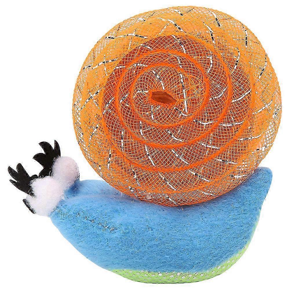 Interactive Cat Plush Toy with Snail Pattern for Training, Scratching, and Chewing, Perfect for Kittens (Blue)