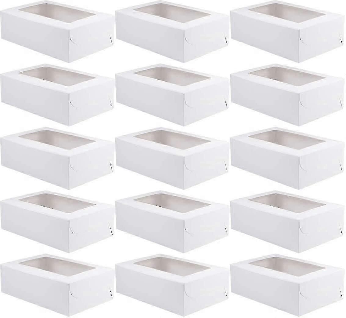 20 Piece Kraft Cupcake Box With Insert Display Bread Box Pastry Container 6 Cavities (q)