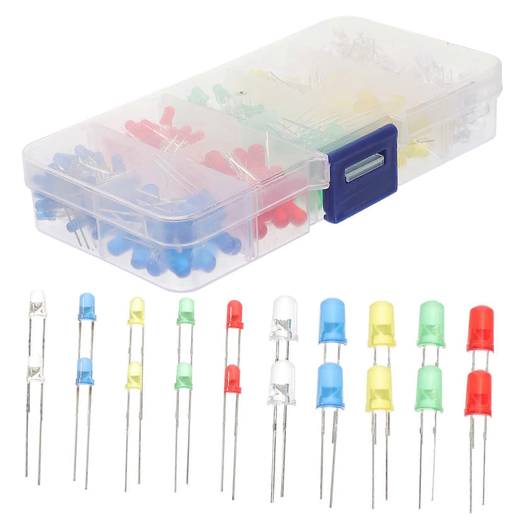 Set of LED Diodes Energy Saving Long Life for DIY Electronics Model Making and Display Lighting