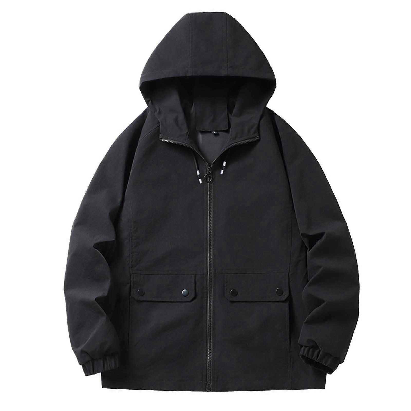 Men's Leather Winter Coat Transition Jacket with Hood Outdoor Jacket Lightweight Softshell