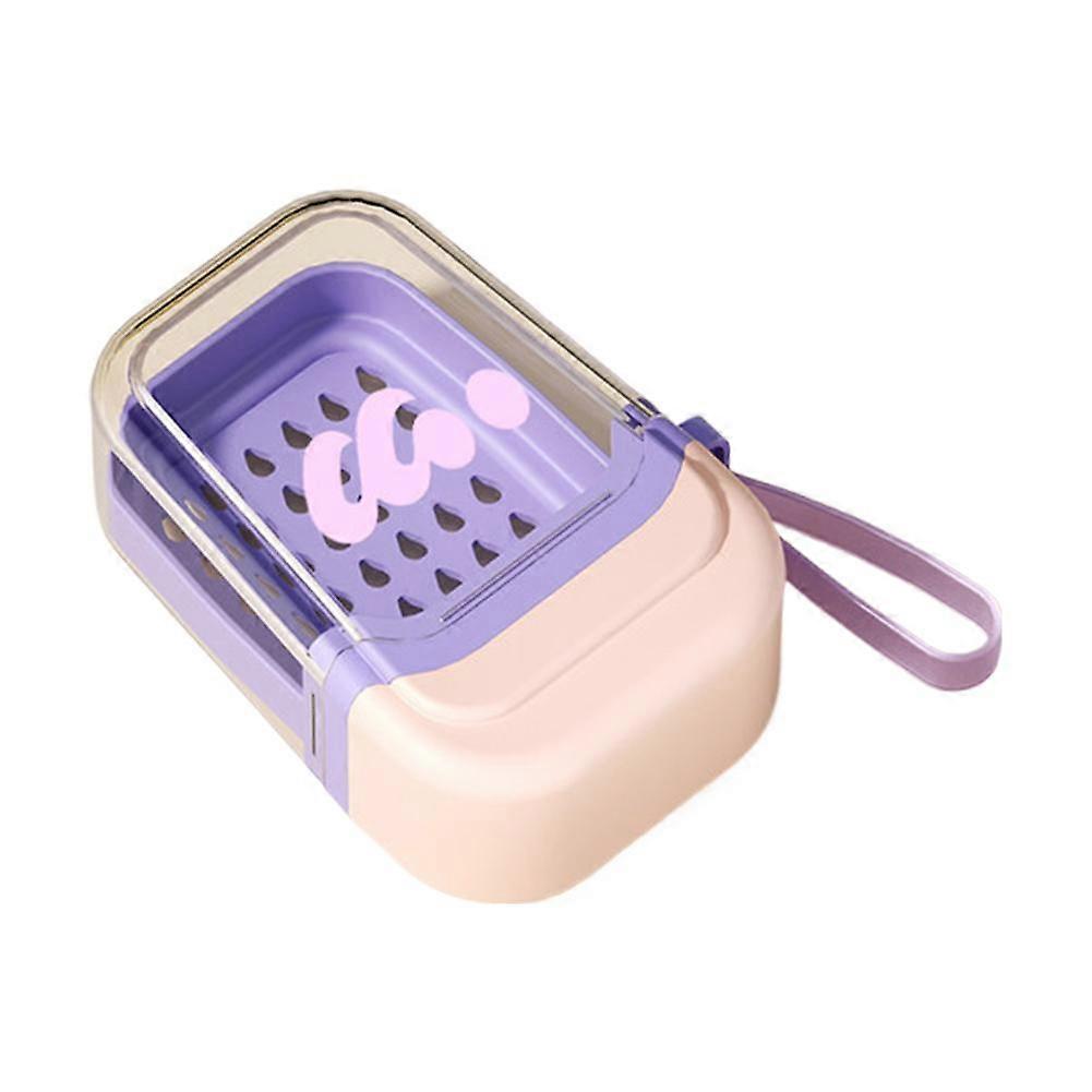 Portable Dopamine Soap Box Cartoon Soap Container Keep Soap Dry