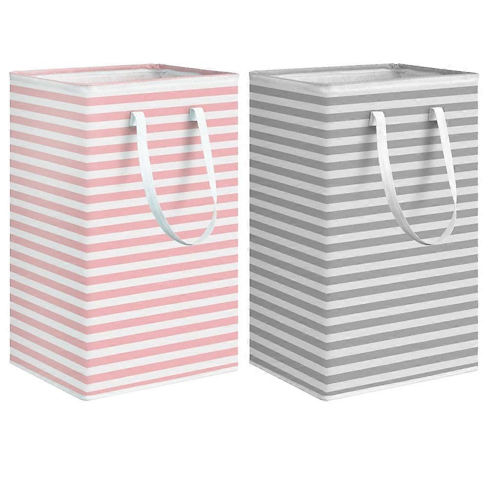 Foldable Large Cotton Linen Laundry Basket Space Saving Clothes Organizer Storage Bin with Handles Multi Purpose Hamper for Home Bedroom