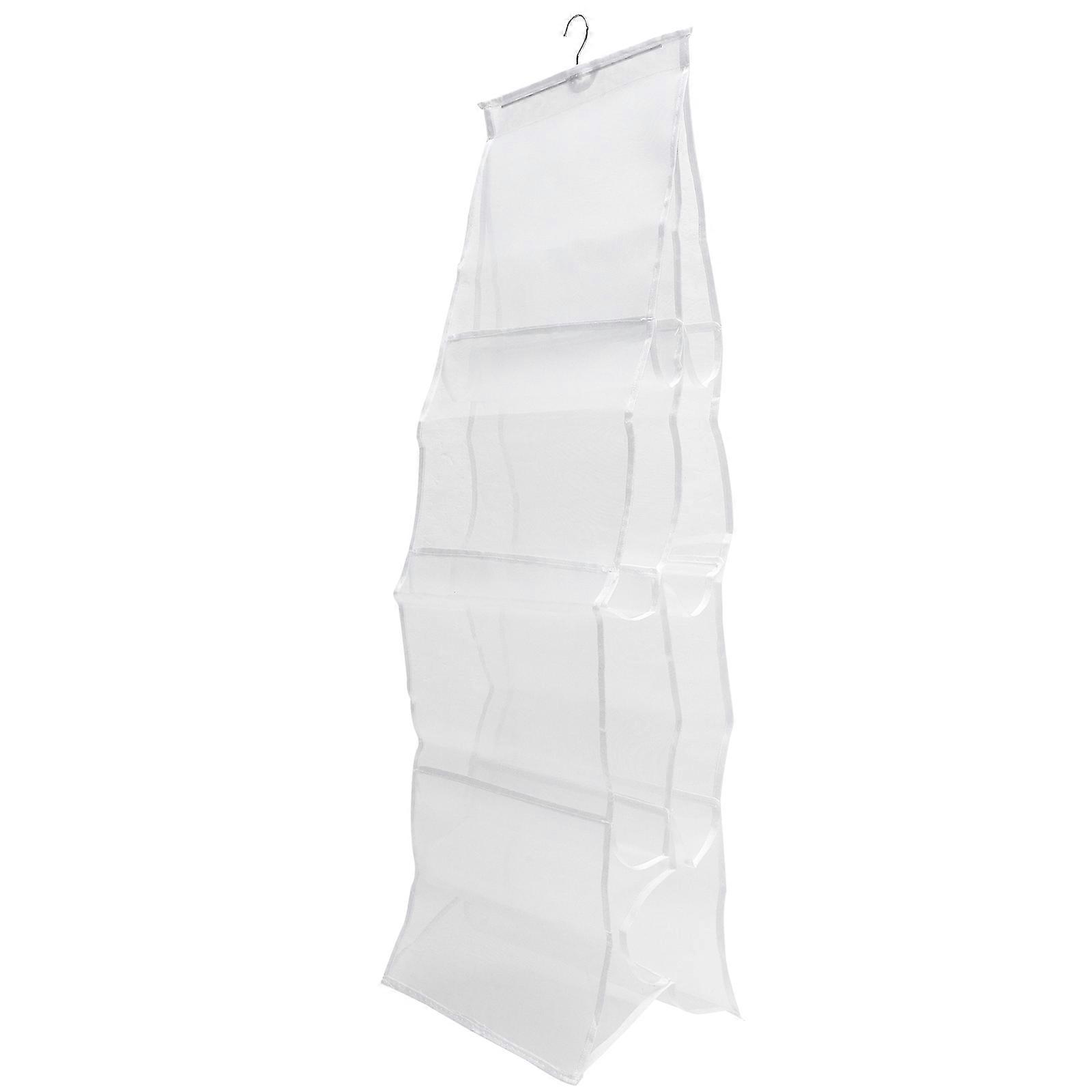 ワードローブ収納用コンパートメント付きハンギングハンドバッグオーガナイザー – バッグ、衣類、アクセサリー用の省スペース財布ホルダー