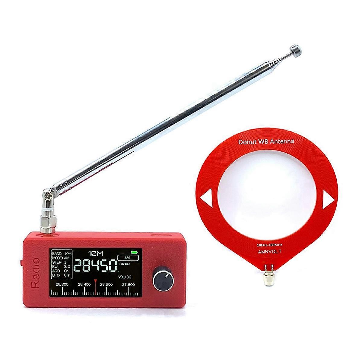 New 0.5--108mhz Pocket SI4732 Radio, Receiver, Mini Radio Telescopic Antenna ESP32-S3 LSB HF SW MW VHF Pocket Radio
