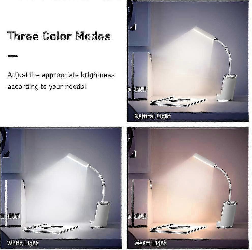 Wireless Led Desk LampBedside Lamp With Phone Holder And