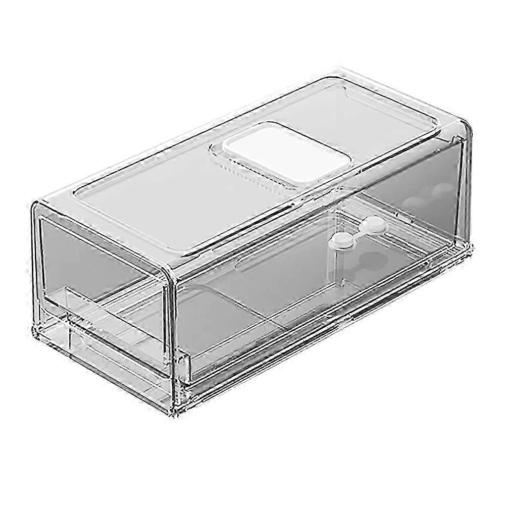 Drawer Refrigerator Storage Box Fruit Transparent Organizer Bins Vegetable Meat Freezer Fridge Stac