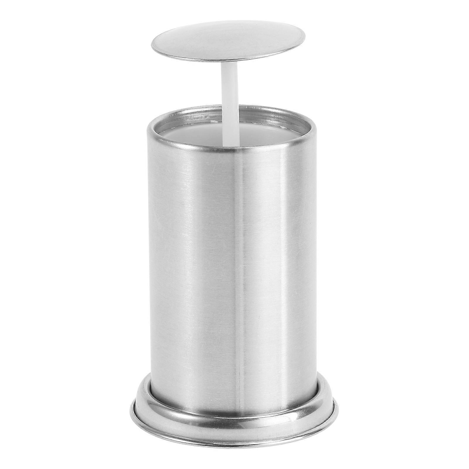 Creative Toothpick Holder Stainless Steel Container For Work Silver 6.3x6.3x9cm Storage 1Set