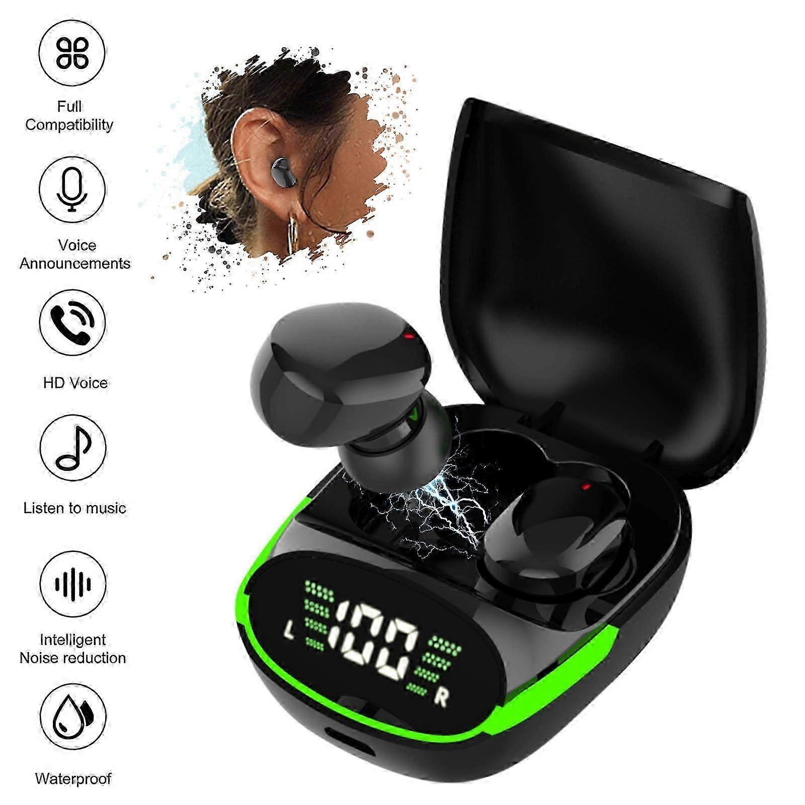 Bluetooth Earbuds  Wireless Earbuds Bluetooth 5.1 Digital Display Noise Reduction Bluetooth Headset