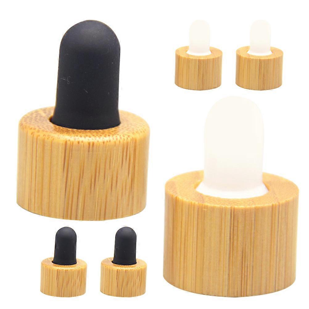 Oil Dropper Lid Essential Oil Dropper Caps White Color 6Pcs
