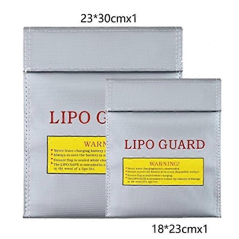 Two fireproof document pockets with zips for water resistance, silver coloured