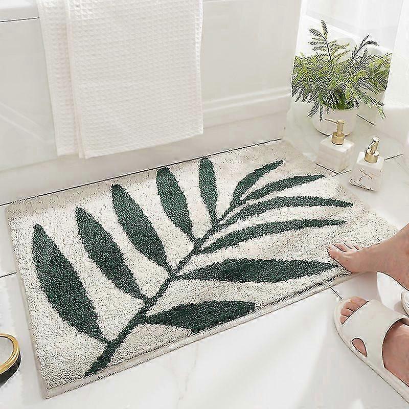 Non-slip, Absorbent and Soft Bamboo Bath Mat - 45x65cm, Skin-Friendly Bath Mat, Modern Minimalist Home Use