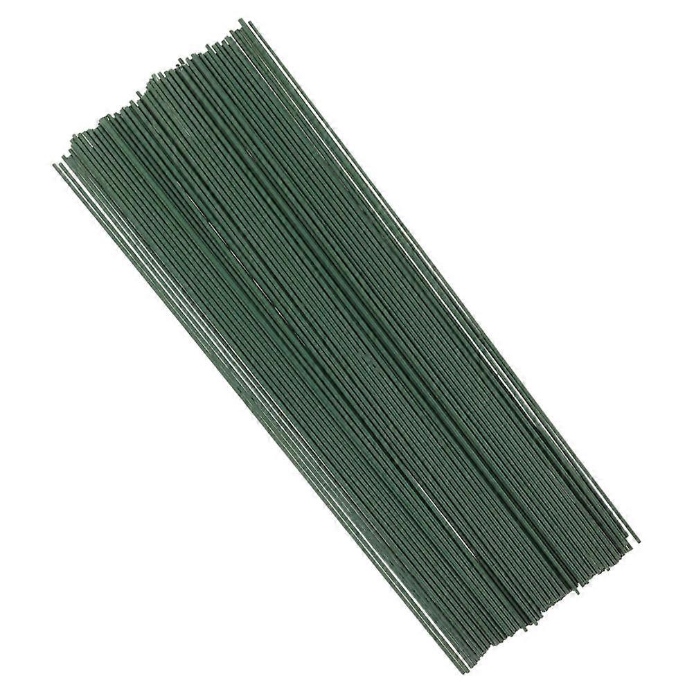 60pcs Green Floral Wire Stems, Durable Coated, for Artificial Flower Arrangements, Bouquets, Wreaths, DIY Crafts, Flexible Realistic Design for