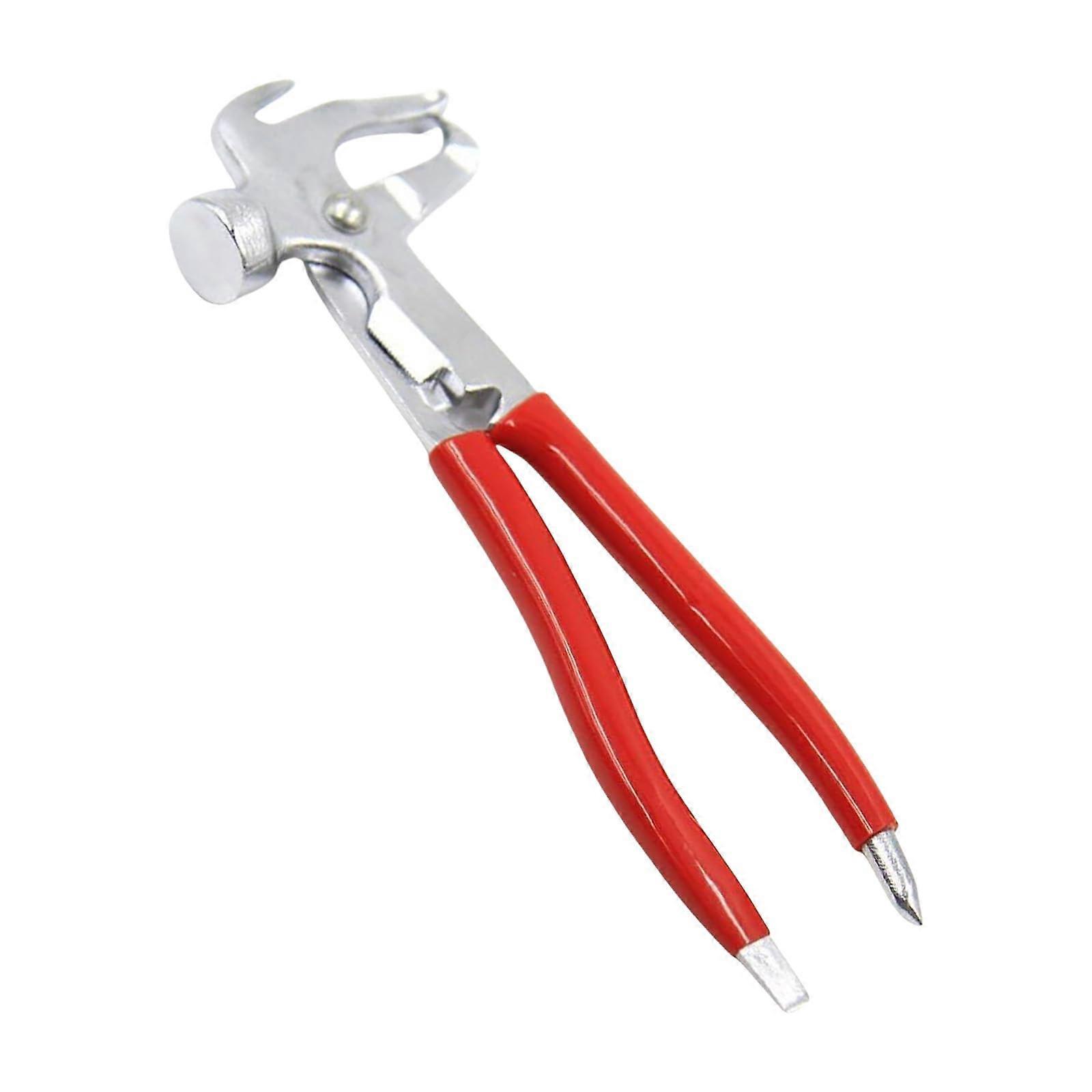 Professional Tire Balancing Weights Tool for Vehicles - Heavy-Duty Hammer for Mechanics and DIY Auto Repair - Red