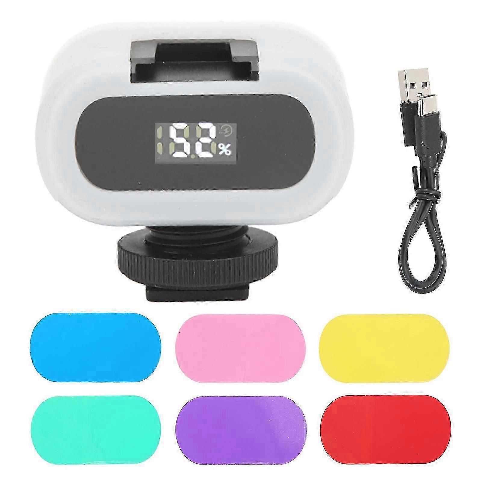Mini RGB Soft Light with Type C Charging - 6 Colors for Live Photography and Video