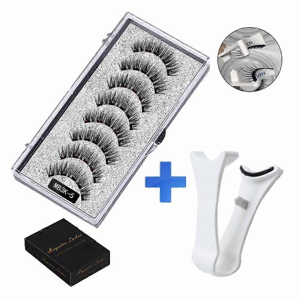 Reusable Magnetic Eyelash Kit for Easy and Stylish Application with Tweezers Included