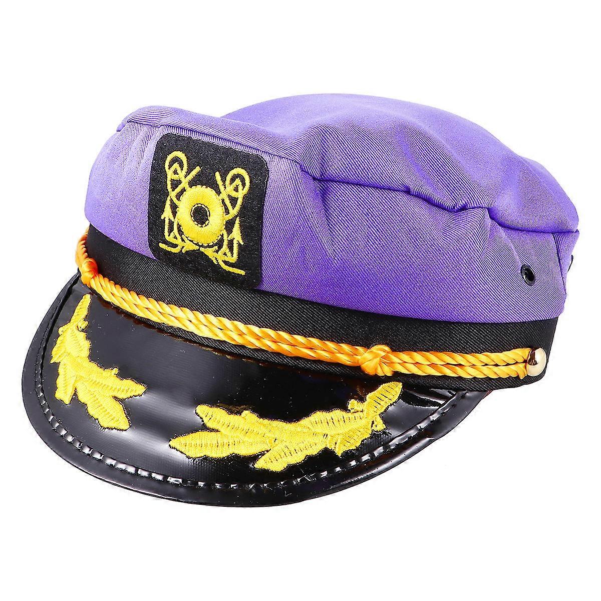 Party Sailor Hats Polyester Cotton Fabric Metal Navy Map Design Adults Party Accessory 1Pcs
