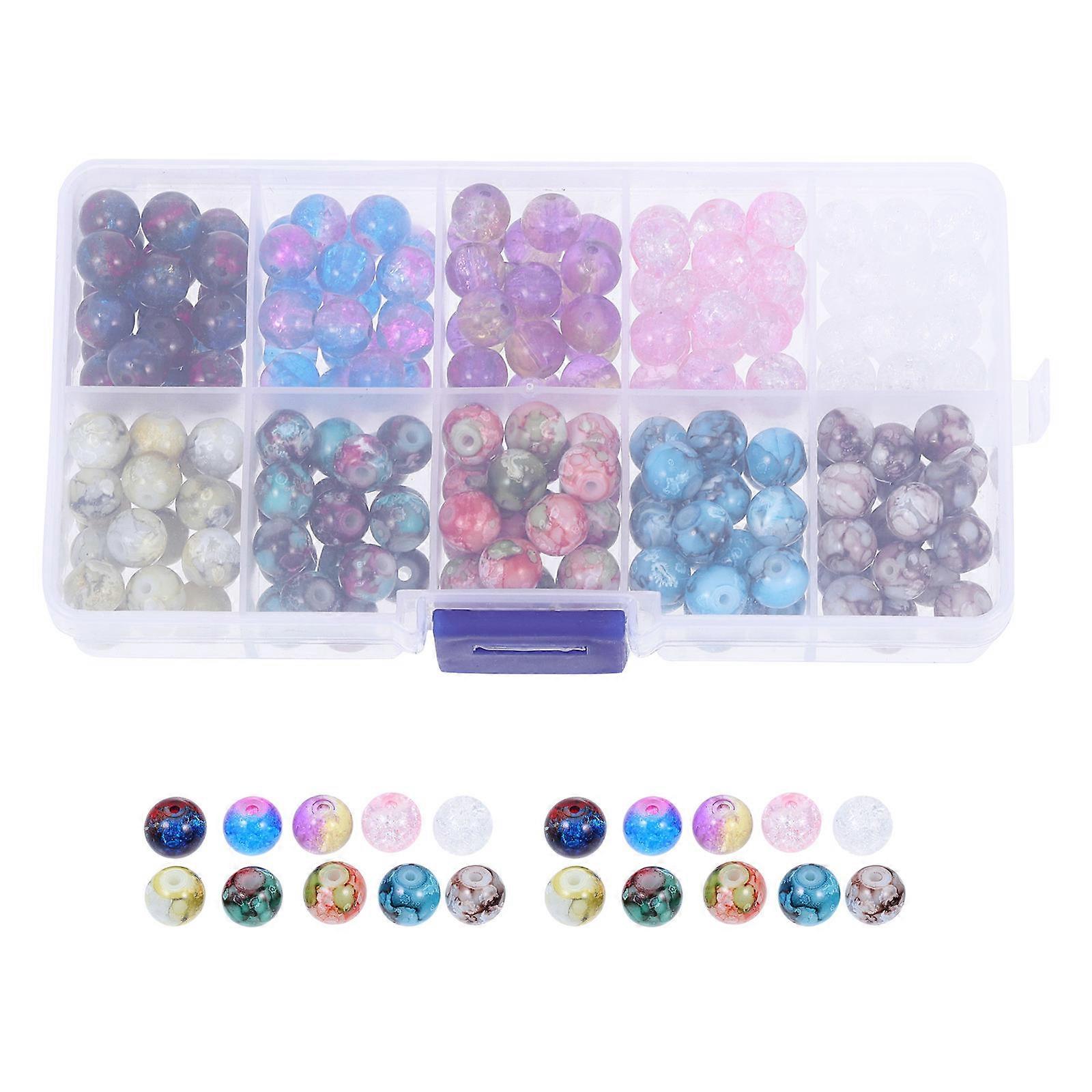 200pcs Natural Stone DIY Loose Spacer Beads for Jewelry Making Supplies
