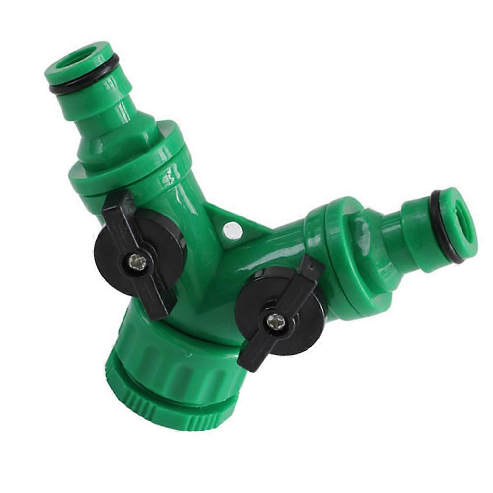 Water Outlet Hose Connector Y Type Hose Pipe Fittings Garden Irrigation 2Pcs