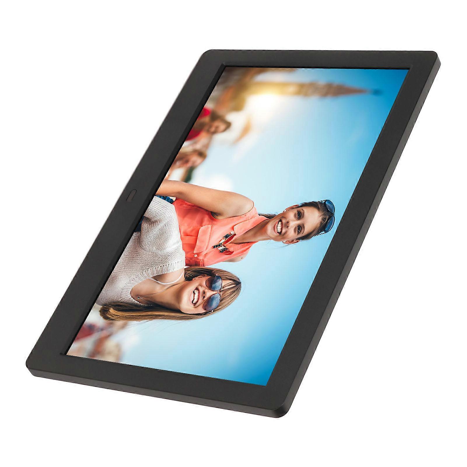 Digital Photo Frame 10in LCD Screen HD Support Video Clock Calendar with Remote Control 100‑240V UK Plug 
