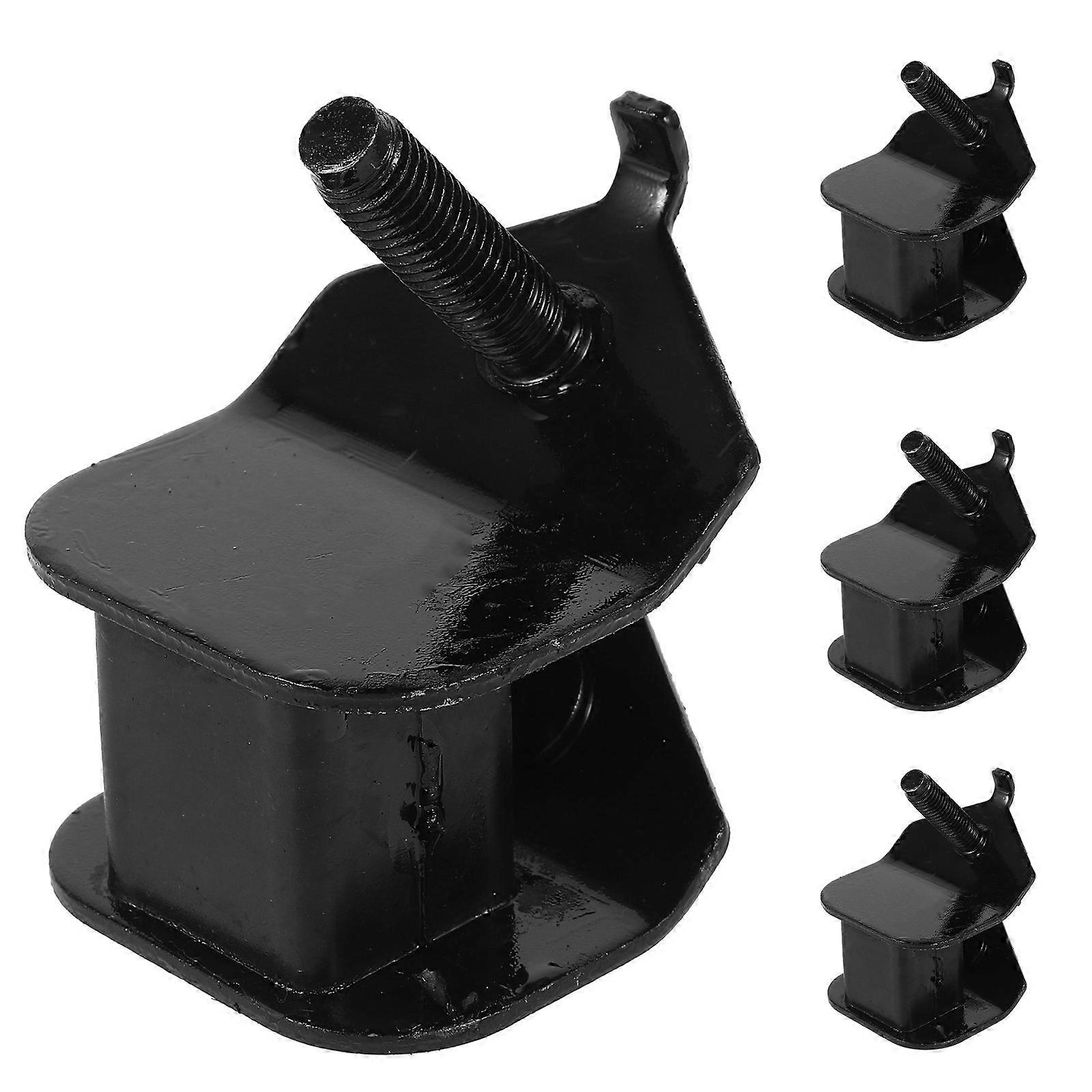 Black Generator Motor Mounts with Rubber and Iron Material for Stable Shock Absorption and Noise