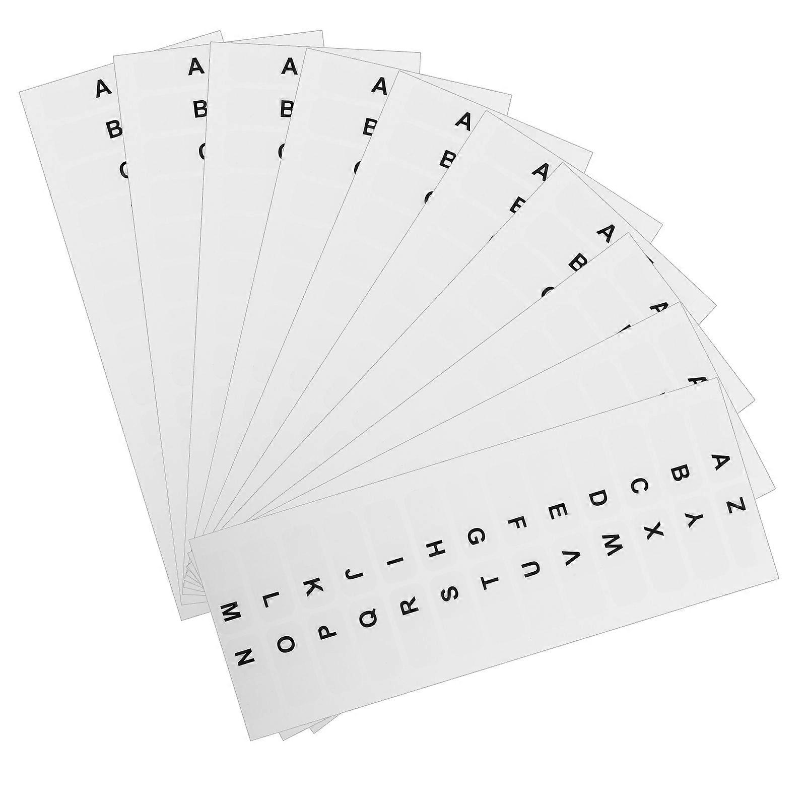 Adhesive Index Page Markers Alphabet Tabs Office Rectangular Strong Adhesive 14 Sheets