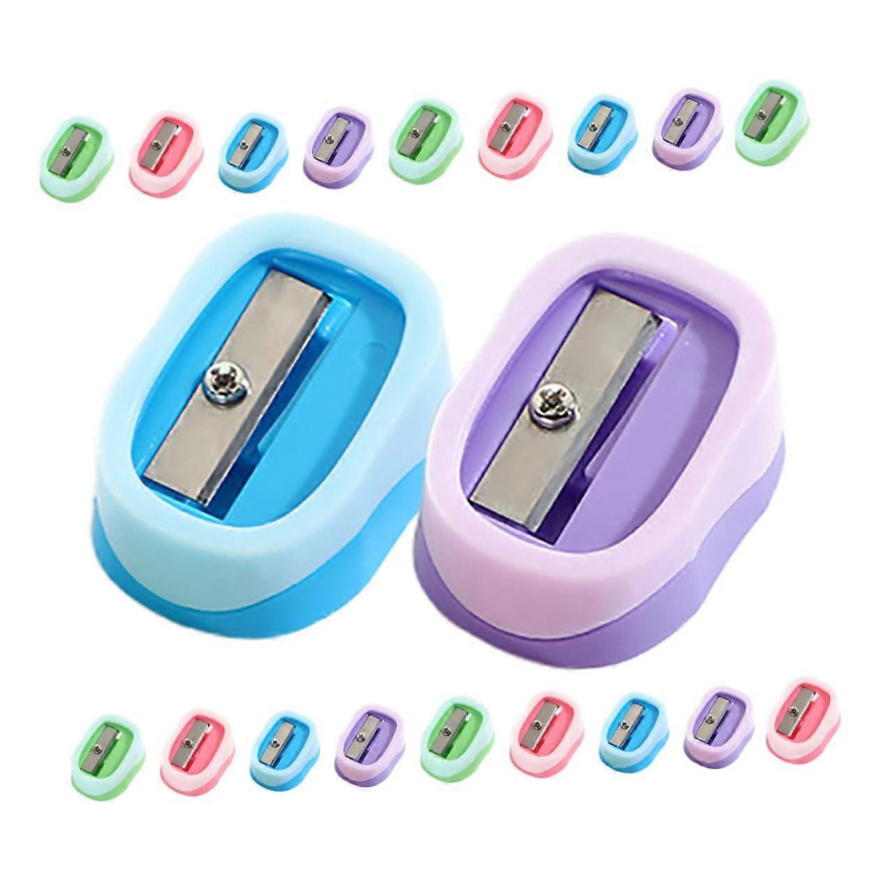 Pencil Sharpener 20-Pack For Classroom Bulk Plastic Sharpener Colored Pencil Sharpener School Supplies