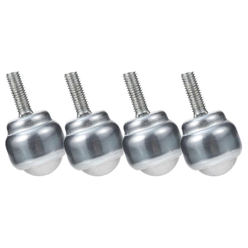 Machinery Roller Ball Casters Long Time Use Threaded Design 4Pcs for Workbench