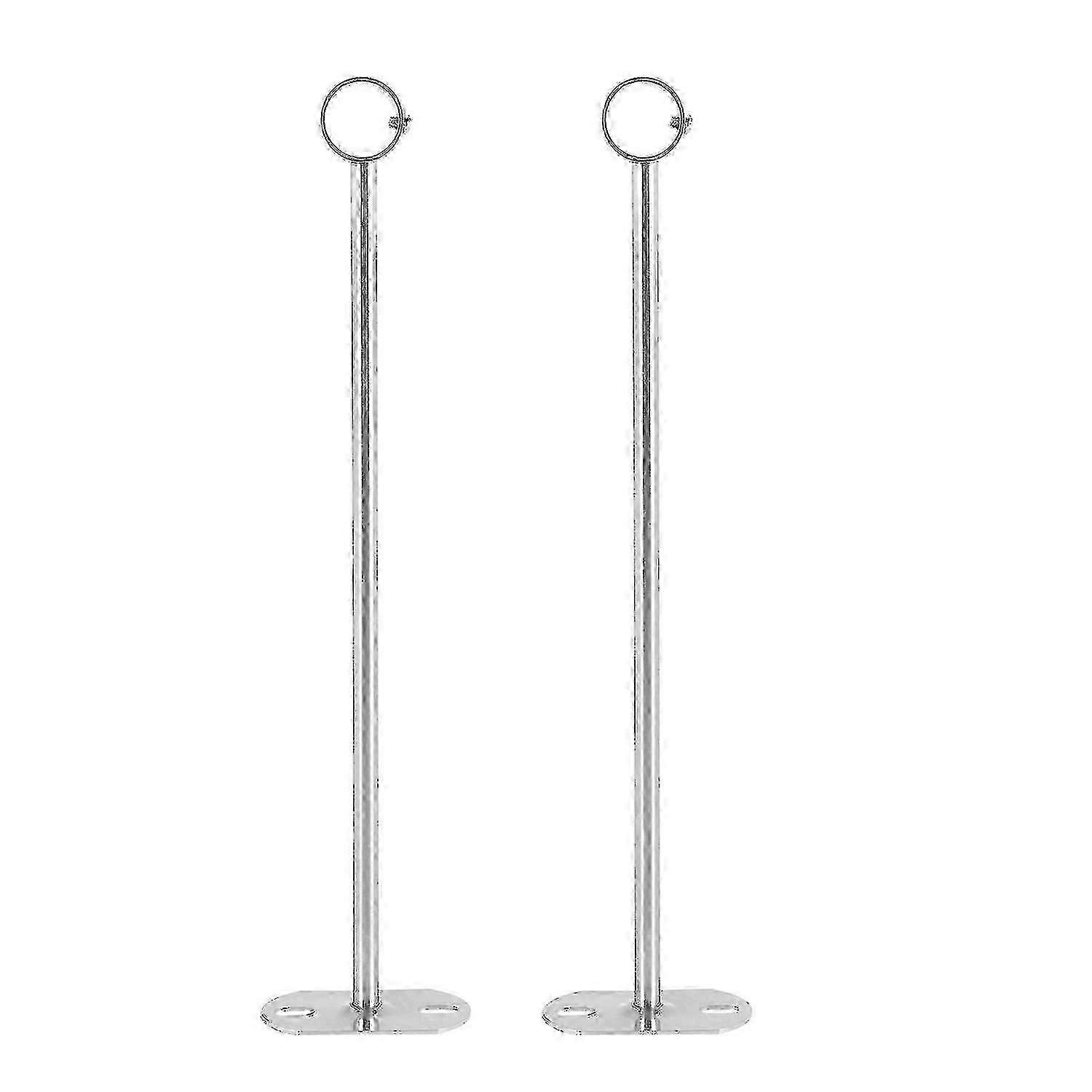 Ceiling-Mount Pipe Bracket 32mm Dia Rod Support Holder Flange Socket 2pcs (350mm)