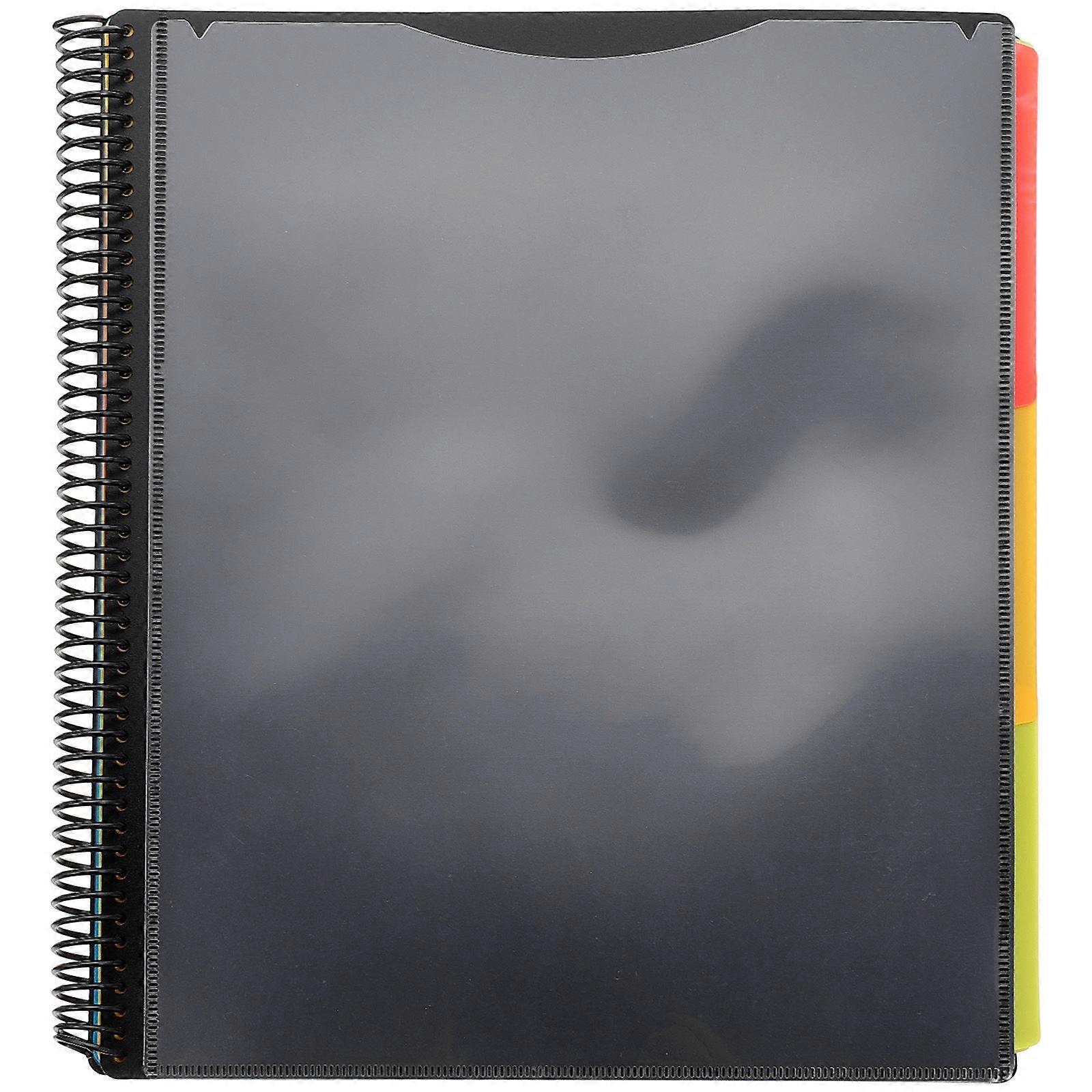 Document File Folder Binder Plastic Document Folders Office Use 11.6X10X2in Document Organization 1Pack