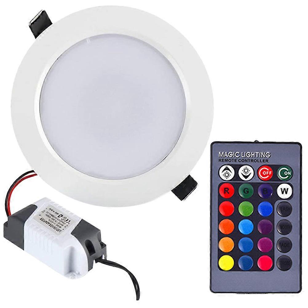 Recessed Lights Led Downlight Remote Control Color Changing For Bedroom 10.5X10.5X4CM Stable Light Output 1Pcs