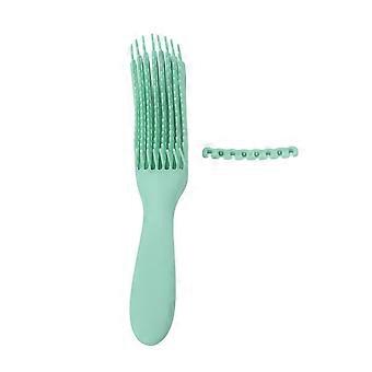 Detangling Brush Convenient Practical Safe Reliable Matte Handle Compact Portable Hairdressing Tool for BarbershopMint GreenYMMR)