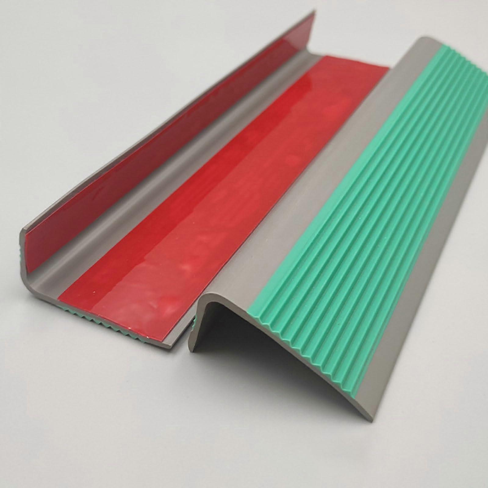 Stair Nosing Profile Self-Adhesive L-Shaped PVC Non-Slip Edge Protection for Steps and Stairs 1.2m Color 7