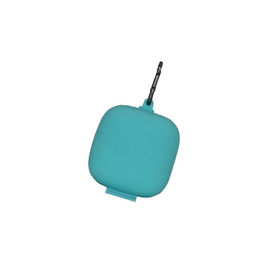 Universal Headphone Storage Box Metal Buckle Headset Case Portable Carry Dustproof Scratch Resistance Mint Green 1Pack