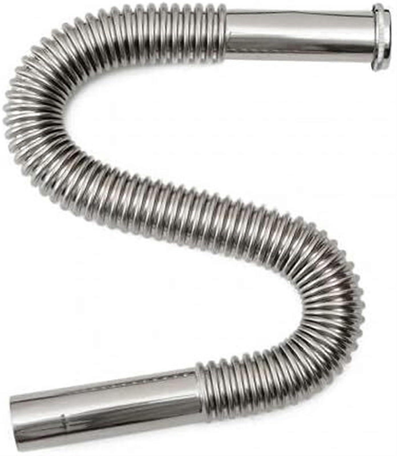 Universal Stainless Steel Flexible Dishwasher Drain Hose Extension for Washbasin Sewer System