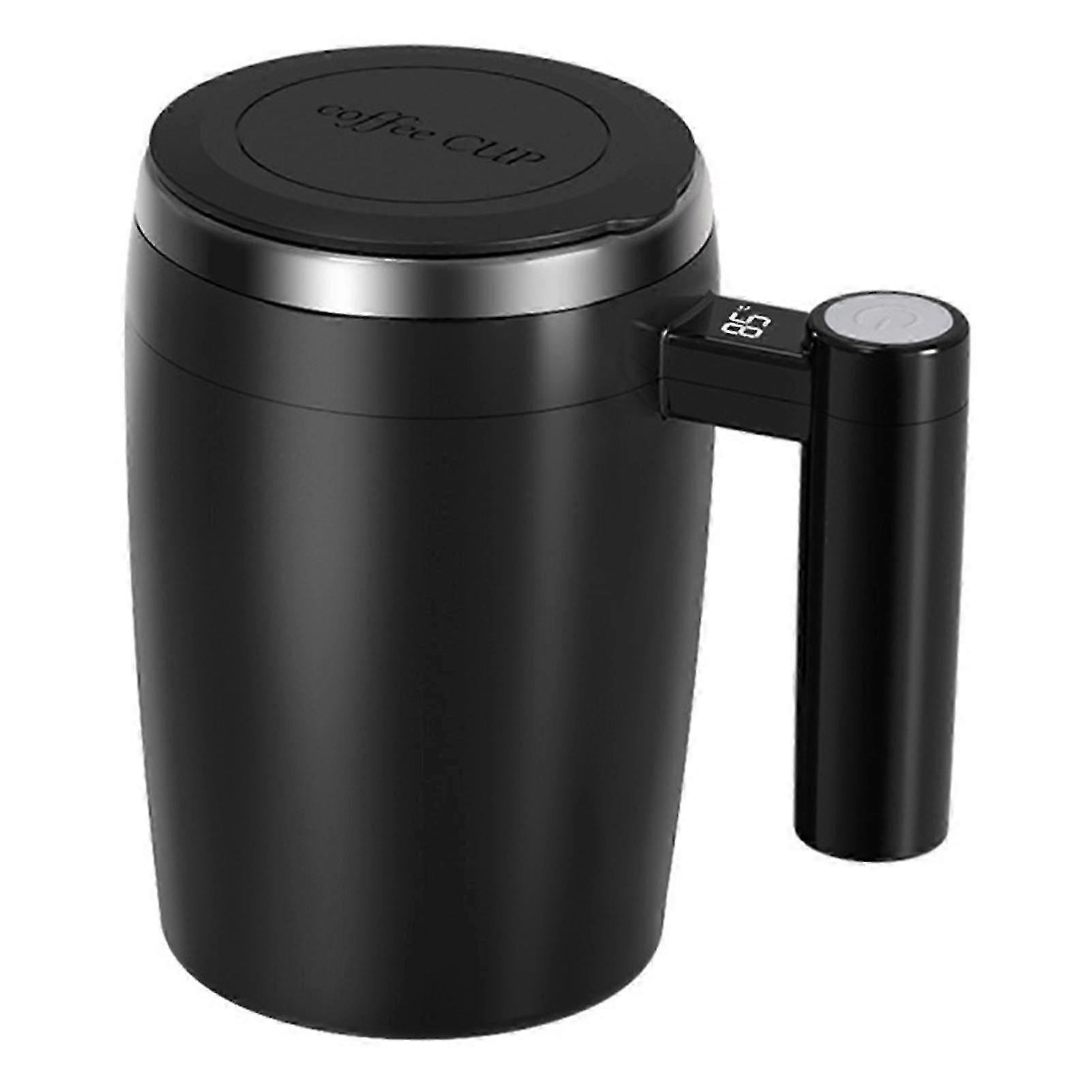 380ml Self-Stirring Cup with LCD Display - Automatic Magnetic Coffee Mug for Tea & Milk Mixing - Perfect for Home & Office