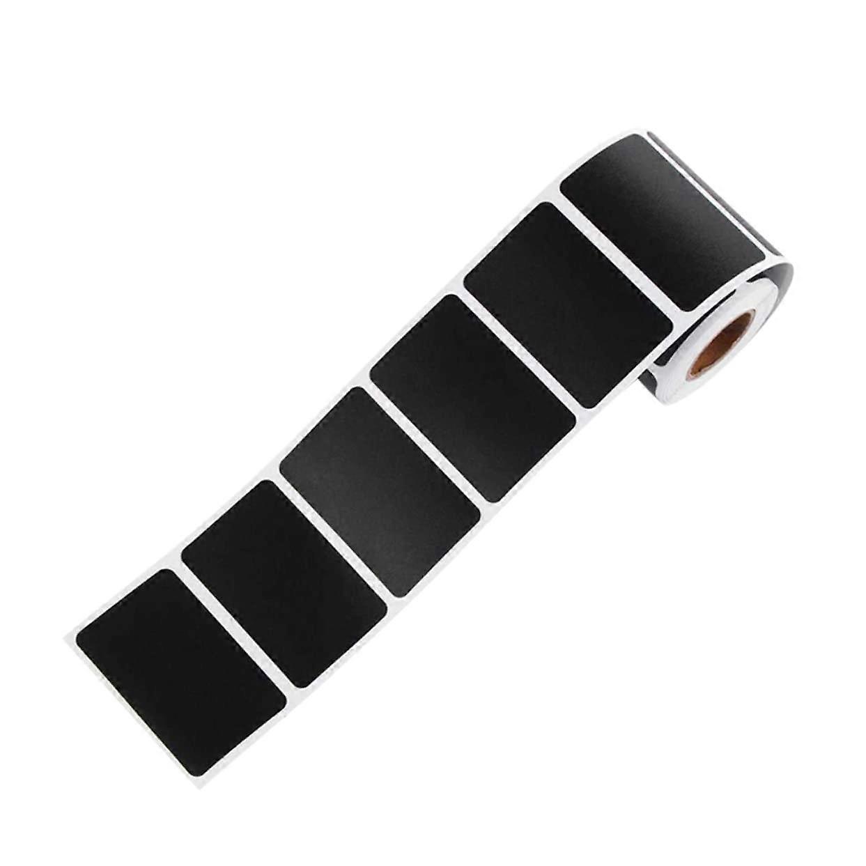 Environmentally Friendly Blackboard Labels Self-Adhesive Chalkboard Labels For Glasses Black Double-Sided Removable