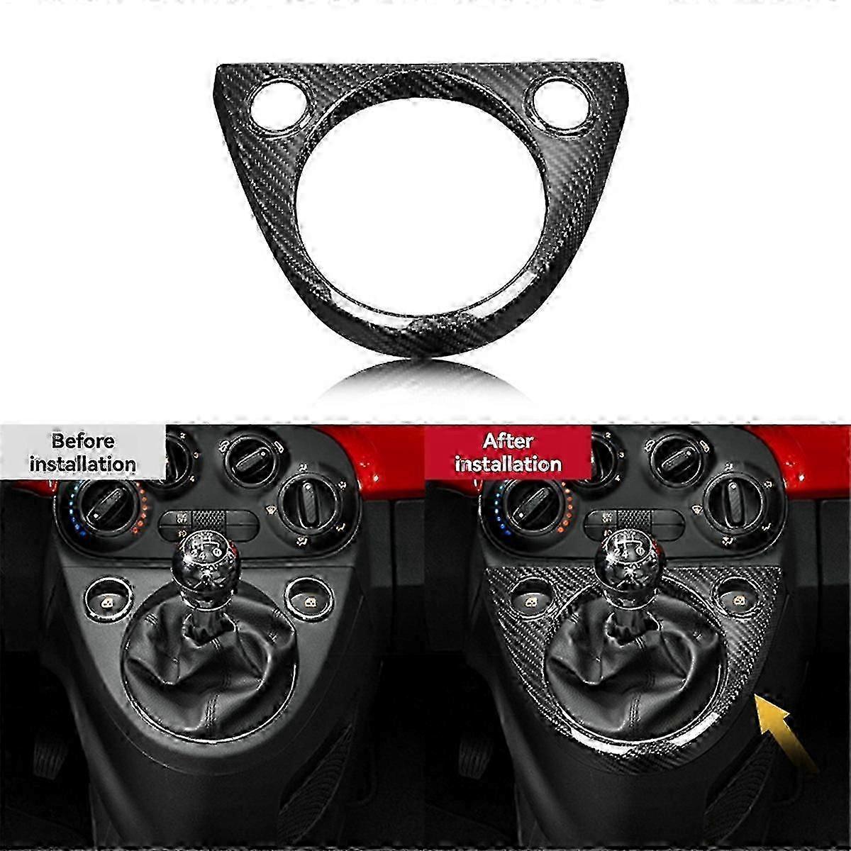Real Carbon Fiber Cover for 2011-2023 595 695 2016-2023 Manual Gear Shift Frame Sticker