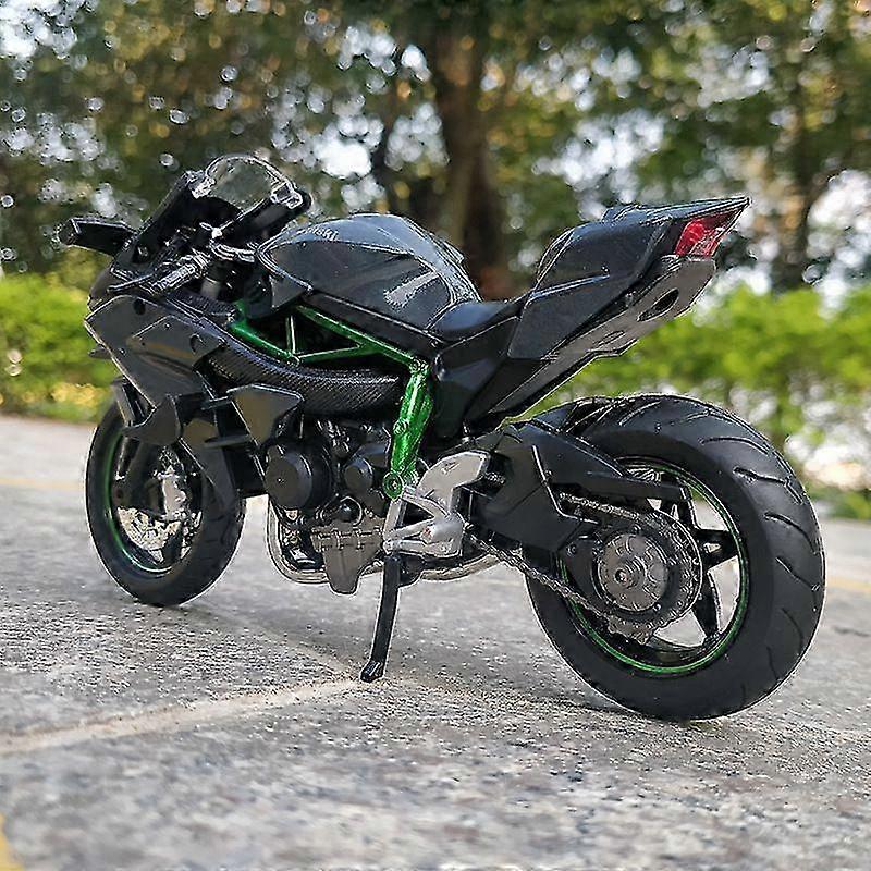 M12-1 Boxed H2r Motorcycle Simulation Boys Sound and Light Power Control Alloy Car Model Toy