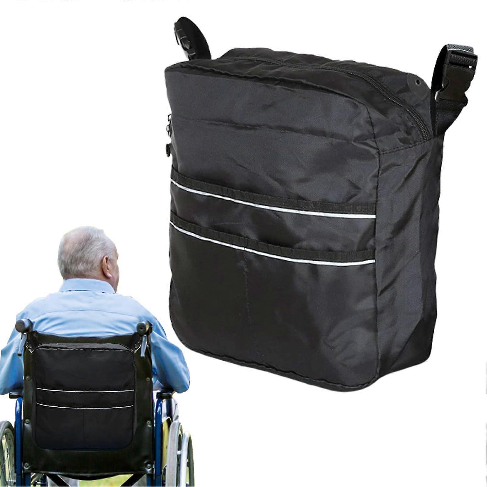 Walker Basket, Walker Bag, Water Resistant Foldable Walker Hands, Storage Bag for Elderly, Can be Installed Outside or Inside the Walker