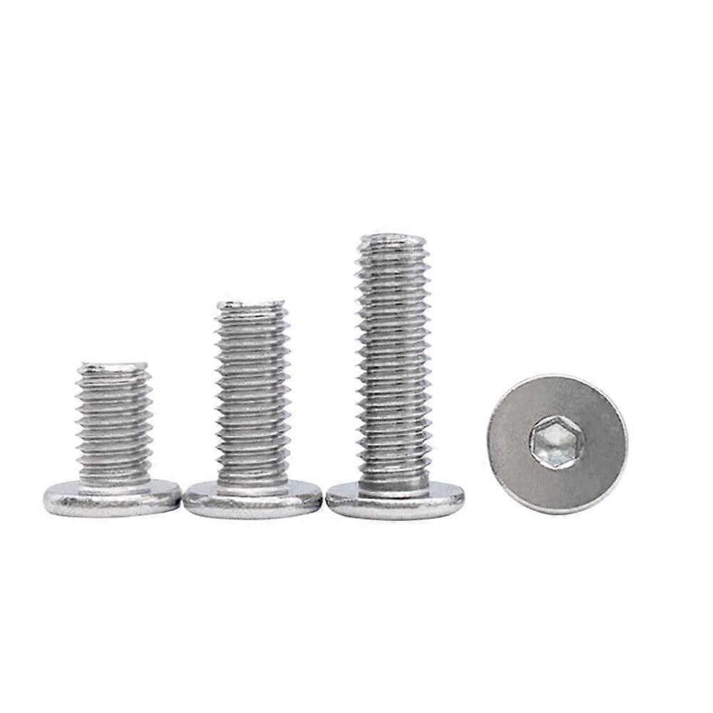 Ultrathin internal hexagon socket head cap screws made of stainless steel with flat head (M8 x 1.25 x 50mm)