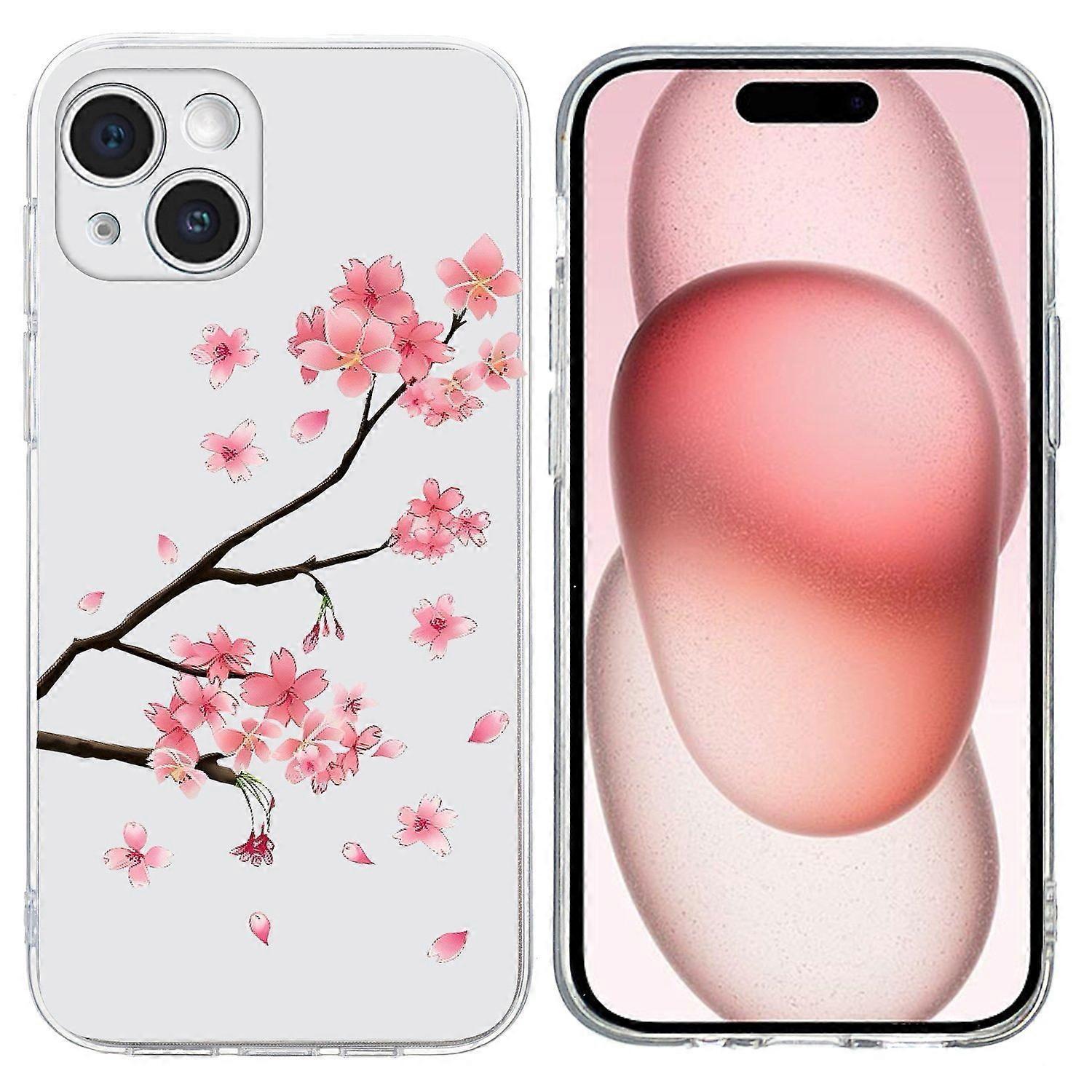 For iPhone 15 Plus Case Pattern Printing Shockproof Soft TPU Phone Cover